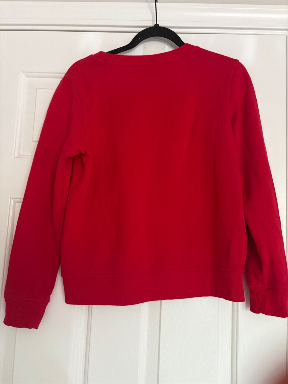 Tommy Hilfiger Red Crewneck Sweatshirt with Flag Logo - Picture 2 of 5